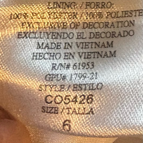 Jona Michelle Pastel Floral Dress with Yellow Bow - Picture 4 of 5